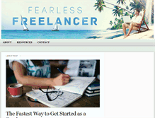 Tablet Screenshot of fearlessfreelancer.com